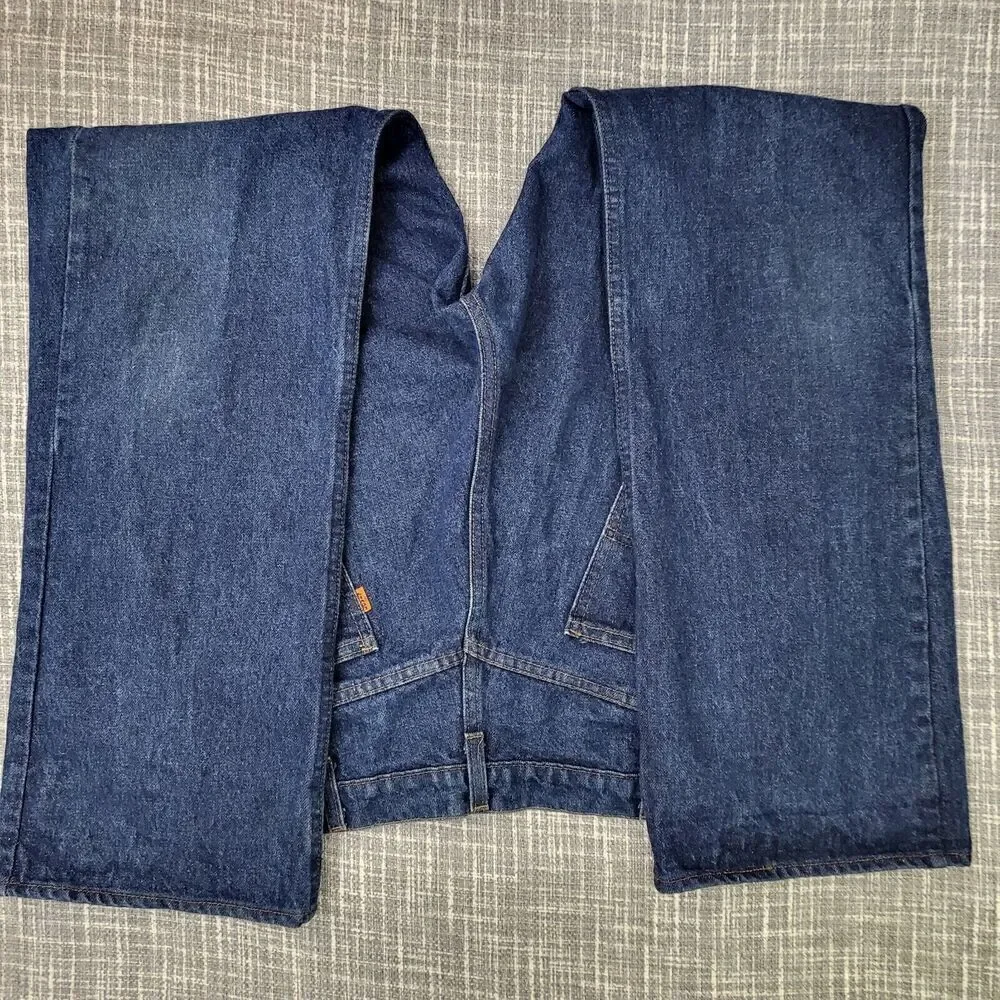 VTG RARE 517 Levi's Orange Tab Boot 20517-0217 Med-Dark Wash Jeans Men's 36x32